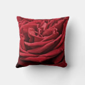 レッドローズフラワー花びらアート装飾用クッション クッション (裏面)