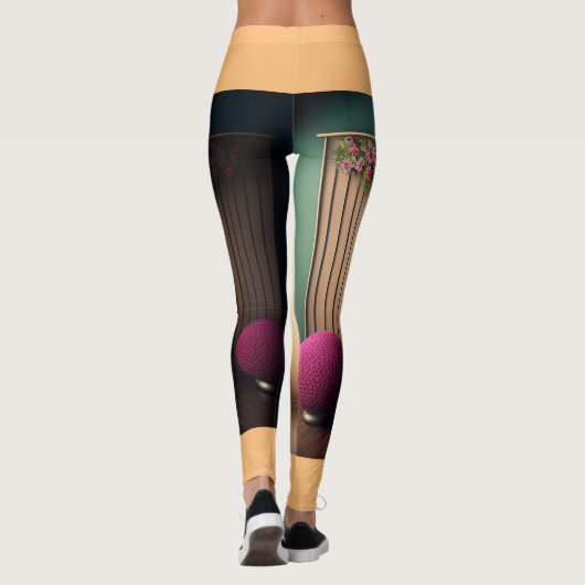 レッドローズフレーバーブラックオレンジスペシャル レギンス (裏面)