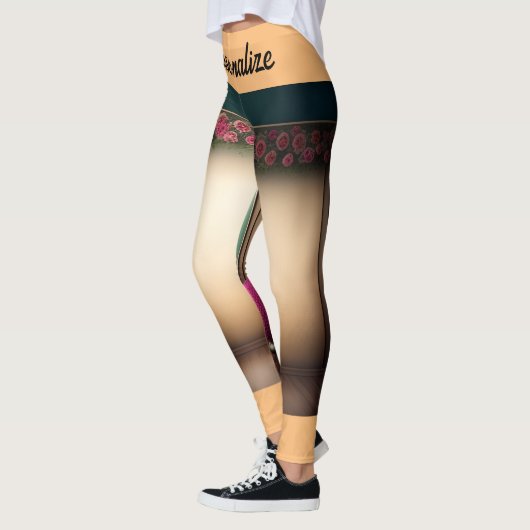 レッドローズフレーバーブラックオレンジスペシャル レギンス (左)