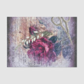 レッドローズフローラエフェメラデクページポートレート 薄葉紙 (正面)