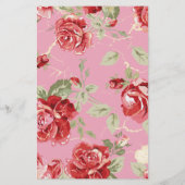 レッドローズフローラクラシックプリントブライダルシャワーannou (裏面)