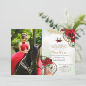 レッドローズフローラシャーロブーツキンセアニラ写真 招待状 (スタンド正面)