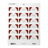 レッドローズフローラチャロキンセアニェラ住所 ラベル (フルシート)