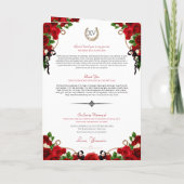 レッドローズフローラマリアチチャロキンセアニェラ プログラム (裏面)