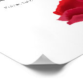 レッドローズブライダルシャワー ポスター (角)