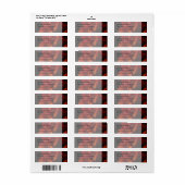 レッドローズブラックゴシックフローラ結婚ズアイテムラベル ラベル (フルシート)