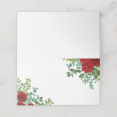 レッドローズブラック結婚ズゴシック色 プレイスカード (外部開封)