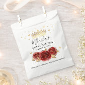 レッドローズブラック金ゴールドエレガントキンセアニェラありがとう フェイバーバッグ (クリップ留めされた状態)