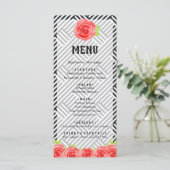 レッドローズブラック&ホワイトストライプズダービー メニュー (スタンド正面)