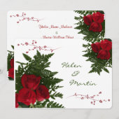 レッドローズブークエ招待状 招待状 (正面/裏面)