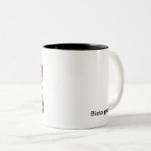 レッドローズブーケマグ ツートーンマグカップ (正面右)