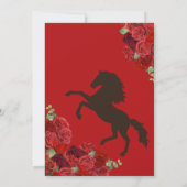 レッドローズブーツウエスタンシャーロヴェントスキンセアニラ 招待状 (裏面)