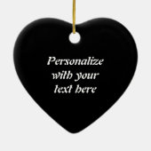 レッドローズプリントバレンタインキープサケオーナメント セラミックオーナメント (裏面)