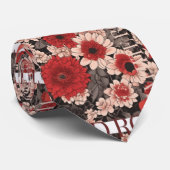 レッドローズホワイトローズ ネクタイ (ロール)