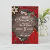レッドローズボールガウンウエスタンシャロキンセニェラ 招待状 (スタンド正面)