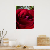 レッドローズポスタープリントビューティフルフラワーアートプリント ポスター (キッチン)