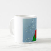 レッドローズマグ コーヒーマグカップ (正面左)