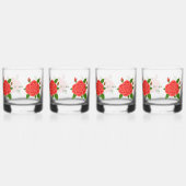 レッドローズマザーズデイウィスキー眼鏡 ウイスキーグラス (正面)