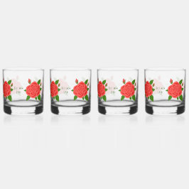 レッドローズマザーズデイウィスキー眼鏡 ウイスキーグラス