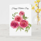 レッドローズマザーズデイカード カード (黄色い花)