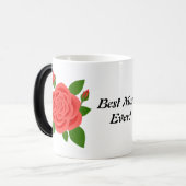 レッドローズマザーズデイ朝モーピングマグ モーフィングマグカップ (正面左)