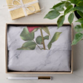 レッドローズマーブルグラムモダンブライダルシャワーパーティー 薄葉紙 (ギフト)