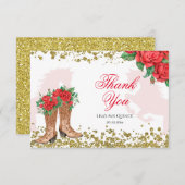 レッドローズメキシカンミサンキューカード サンキューカード (正面/裏面)