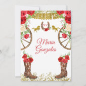 レッドローズメキシコチャラキンセニェラ招待状 招待状 (裏面)