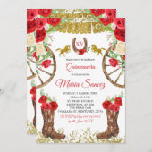レッドローズメキシコチャラキンセニェラ招待状 招待状 (正面/裏面)