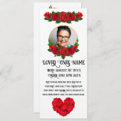 レッドローズメモリアル/葬式フラットカード シーズンカード (正面/裏面)