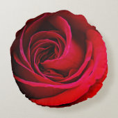 レッドローズラウンド装飾用クッション ラウンドクッション (裏面)