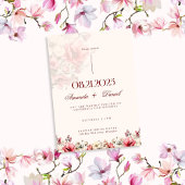 レッドローズラグジュアリーエステ結婚ィーズ 招待状