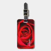 レッドローズラゲッジタグ ラゲッジタグ (正面縦)