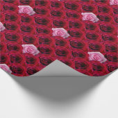 レッドローズラッピング紙ロマンチックバラ紙 ラッピングペーパー (角)