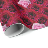 レッドローズラッピング紙ロマンチックバラ紙 ラッピングペーパー (ロールコーナー)