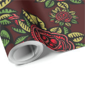 レッドローズラッピング紙 ラッピングペーパー (ロールコーナー)