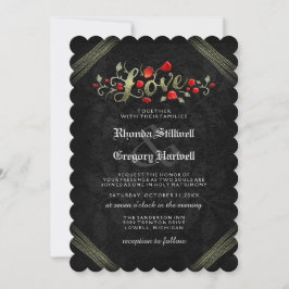 レッドローズラブハロウィーン「一緒に」招待状 招待状