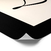 レッドローズラブポスタープリント ポスター (角)