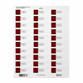 レッドローズラベル ラベル (フルシート)