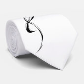 レッドローズレディトライバルタトゥーデザイン ネクタイ (ロール)