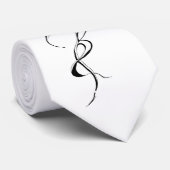 レッドローズレディトライバルタトゥーデザイン ネクタイ (ロール)