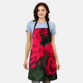レッドローズロザリウム エプロン (着用した状態)