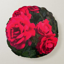 レッドローズロザリウム ラウンドクッション