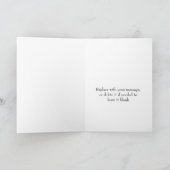 レッドローズロマンチック私は愛するバレンタインデーのカード ノートカード (内部)