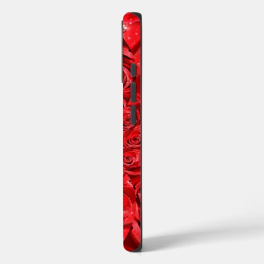 レッドローズ万華鏡のように千変万化するパターン:ハッピーバレンタインデーアート Case-Mate iPhoneケース (裏面 / 左)