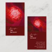 レッドローズ写真名刺 名刺 (正面/裏面)