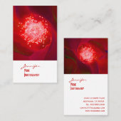 レッドローズ写真名刺 名刺 (正面/裏面)