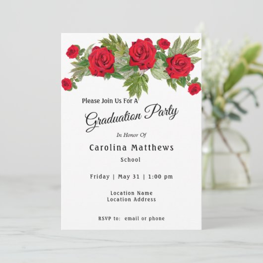 レッドローズ卒業 招待状 (スタンド正面)