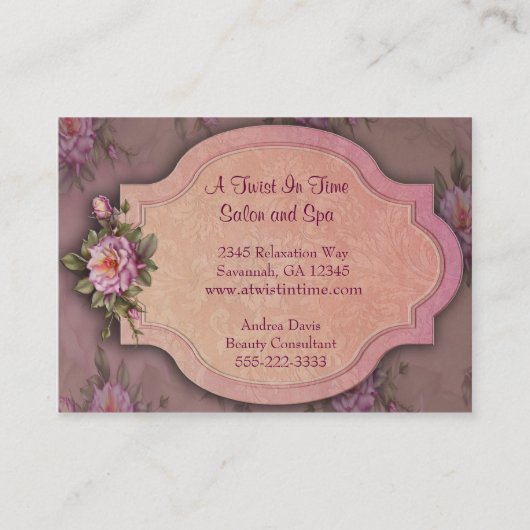 レッドローズ名刺 名刺 (正面)