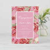 レッドローズ婚約招待 案内状 (スタンド正面)